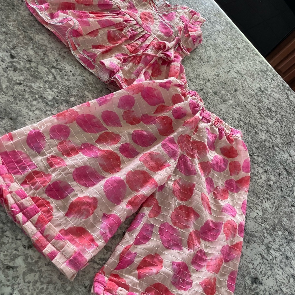 Pink Polka Dot Kids Matching Set size 2/3 T girls - Picture 1 of 8